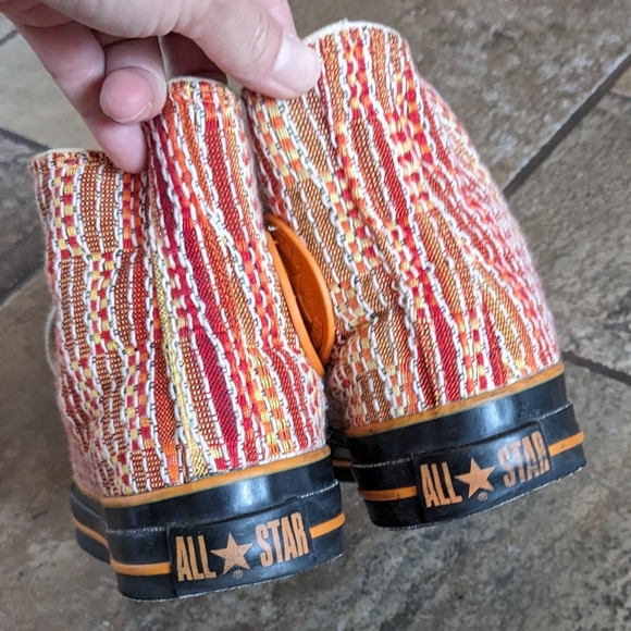 Converse Chuck Taylor All Star Retro Fabric High Top Sneakers Size 5 Ora… - Picture 11 of 16